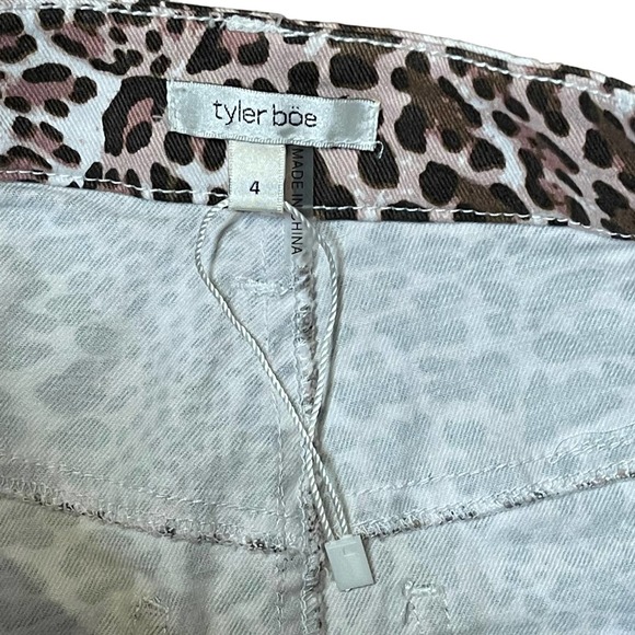 Tyler‎ Boe Pencil Skirt Size 4 Light Pink Brown Leopard Womens Stretch 28X20 - Picture 4 of 6